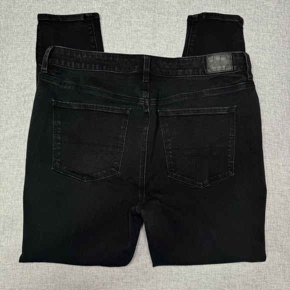 American Eagle Dream High Rise Jeggings Black Skinny Jeans Size 16 - Picture 6 of 12